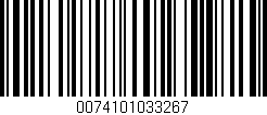 Código de barras (EAN, GTIN, SKU, ISBN): '0074101033267'