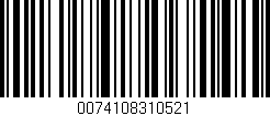 Código de barras (EAN, GTIN, SKU, ISBN): '0074108310521'