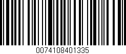 Código de barras (EAN, GTIN, SKU, ISBN): '0074108401335'