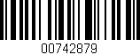Código de barras (EAN, GTIN, SKU, ISBN): '00742879'
