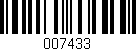 Código de barras (EAN, GTIN, SKU, ISBN): '007433'