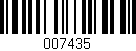Código de barras (EAN, GTIN, SKU, ISBN): '007435'