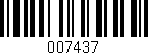 Código de barras (EAN, GTIN, SKU, ISBN): '007437'