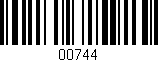 Código de barras (EAN, GTIN, SKU, ISBN): '00744'