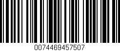 Código de barras (EAN, GTIN, SKU, ISBN): '0074469457507'