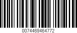 Código de barras (EAN, GTIN, SKU, ISBN): '0074469464772'