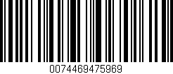 Código de barras (EAN, GTIN, SKU, ISBN): '0074469475969'