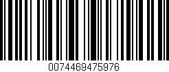 Código de barras (EAN, GTIN, SKU, ISBN): '0074469475976'