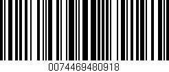 Código de barras (EAN, GTIN, SKU, ISBN): '0074469480918'