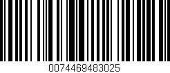 Código de barras (EAN, GTIN, SKU, ISBN): '0074469483025'