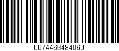 Código de barras (EAN, GTIN, SKU, ISBN): '0074469484060'