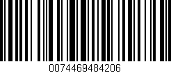 Código de barras (EAN, GTIN, SKU, ISBN): '0074469484206'