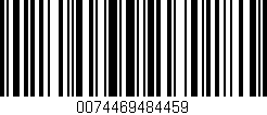 Código de barras (EAN, GTIN, SKU, ISBN): '0074469484459'