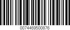 Código de barras (EAN, GTIN, SKU, ISBN): '0074469500876'