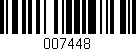 Código de barras (EAN, GTIN, SKU, ISBN): '007448'