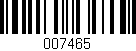 Código de barras (EAN, GTIN, SKU, ISBN): '007465'
