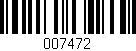 Código de barras (EAN, GTIN, SKU, ISBN): '007472'
