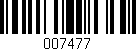 Código de barras (EAN, GTIN, SKU, ISBN): '007477'