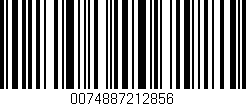 Código de barras (EAN, GTIN, SKU, ISBN): '0074887212856'