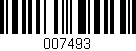 Código de barras (EAN, GTIN, SKU, ISBN): '007493'