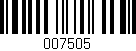 Código de barras (EAN, GTIN, SKU, ISBN): '007505'