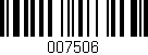 Código de barras (EAN, GTIN, SKU, ISBN): '007506'