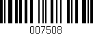 Código de barras (EAN, GTIN, SKU, ISBN): '007508'