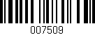 Código de barras (EAN, GTIN, SKU, ISBN): '007509'