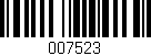 Código de barras (EAN, GTIN, SKU, ISBN): '007523'