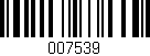 Código de barras (EAN, GTIN, SKU, ISBN): '007539'