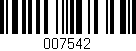 Código de barras (EAN, GTIN, SKU, ISBN): '007542'