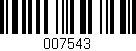 Código de barras (EAN, GTIN, SKU, ISBN): '007543'