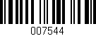 Código de barras (EAN, GTIN, SKU, ISBN): '007544'