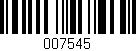 Código de barras (EAN, GTIN, SKU, ISBN): '007545'