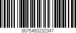 Código de barras (EAN, GTIN, SKU, ISBN): '0075483232347'