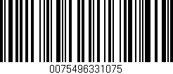 Código de barras (EAN, GTIN, SKU, ISBN): '0075496331075'
