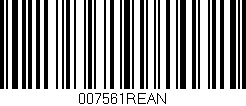 Código de barras (EAN, GTIN, SKU, ISBN): '007561REAN'