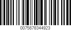 Código de barras (EAN, GTIN, SKU, ISBN): '0075678344923'