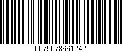 Código de barras (EAN, GTIN, SKU, ISBN): '0075678661242'