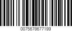 Código de barras (EAN, GTIN, SKU, ISBN): '0075678677199'