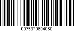 Código de barras (EAN, GTIN, SKU, ISBN): '0075678684050'