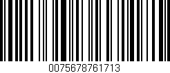 Código de barras (EAN, GTIN, SKU, ISBN): '0075678761713'