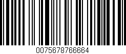 Código de barras (EAN, GTIN, SKU, ISBN): '0075678766664'