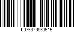 Código de barras (EAN, GTIN, SKU, ISBN): '0075678969515'
