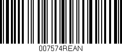 Código de barras (EAN, GTIN, SKU, ISBN): '007574REAN'
