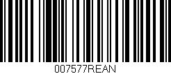 Código de barras (EAN, GTIN, SKU, ISBN): '007577REAN'