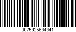 Código de barras (EAN, GTIN, SKU, ISBN): '0075825634341'