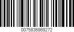 Código de barras (EAN, GTIN, SKU, ISBN): '0075836969272'