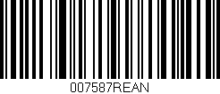 Código de barras (EAN, GTIN, SKU, ISBN): '007587REAN'