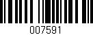 Código de barras (EAN, GTIN, SKU, ISBN): '007591'